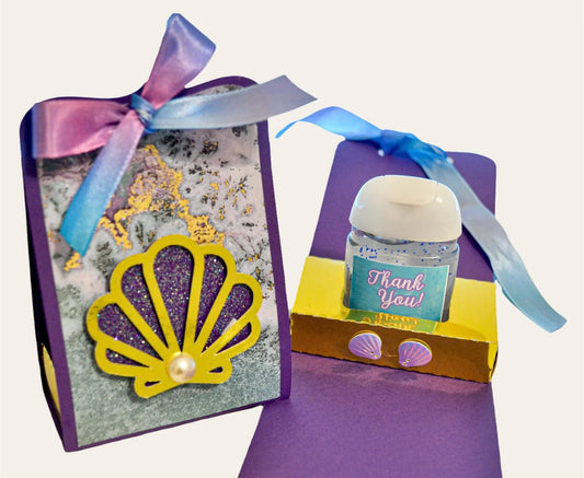 Under The Sea Sanitizer Favors | Mermaid Baby Shower Favors with Custom Label & Box, Nautical Party Favors, Beach Theme, Personalized Gift Mi tienda