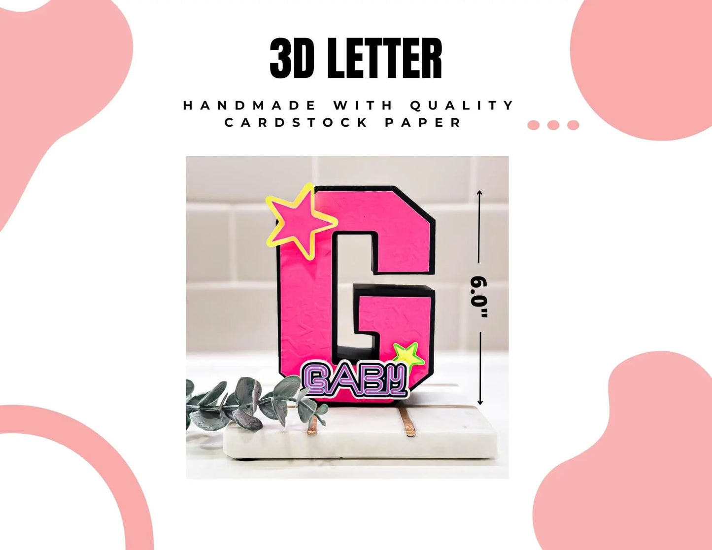 Neon 3D Letter Glow in the Dark Party Birthday Neon Theme Party Decorations Neon Custom Name Mi tienda
