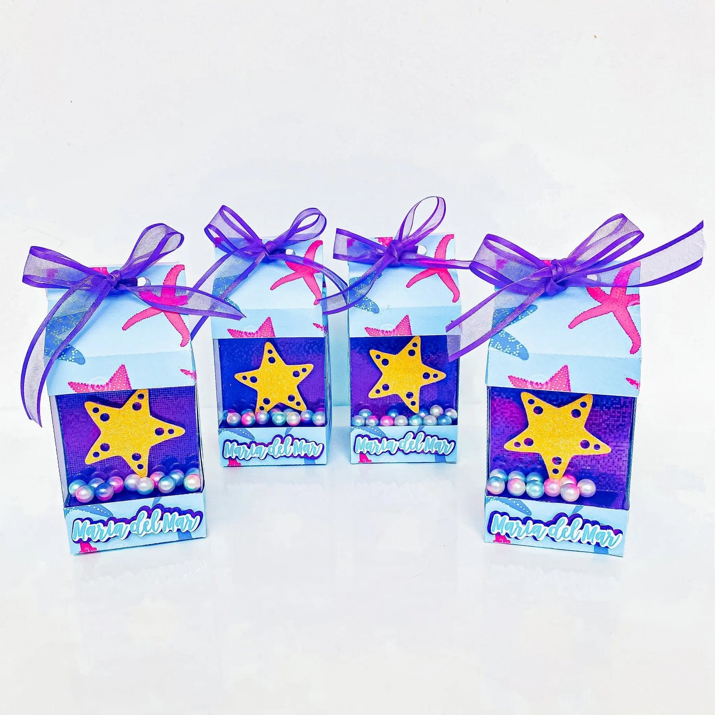 Under the Sea Birthday Party Set: Custom 3D Name Letters, Ocean Favors & Party Boxes Mi tienda