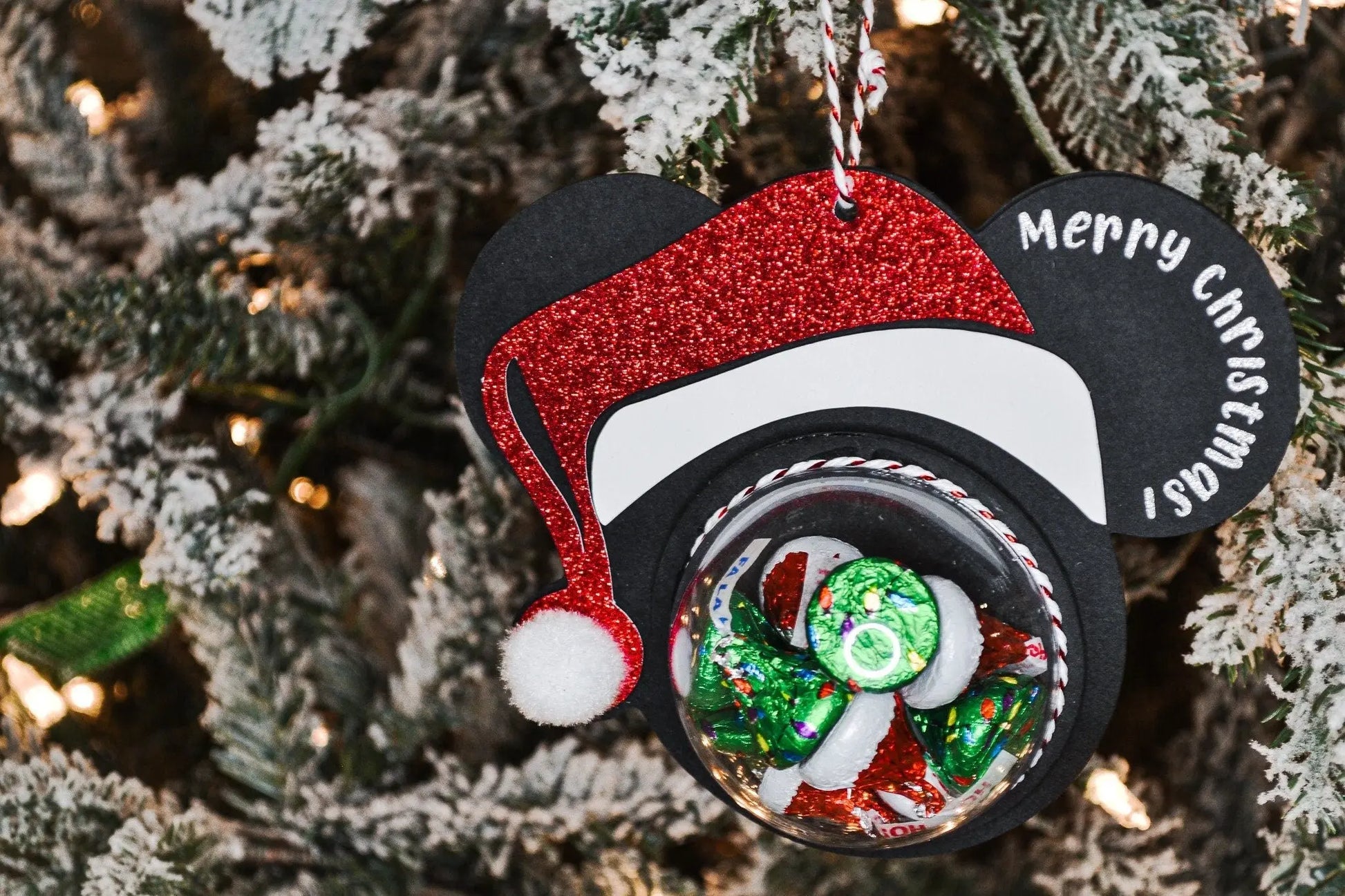 Mickey Mouse Christmas Ornament Candy Holder Christmas Gift for Kids Ornament Custom Minnie and Mickey Ornament Candy Gifts Mi tienda