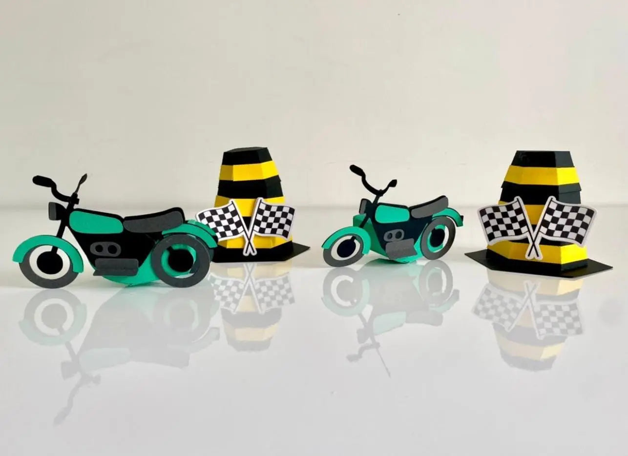 Racing Cone Favor Box – Traffic Cone Treat Box, Race Track Birthday Favors, Motocross/Car Party Centerpiece, Custom Colors Available Mi tienda