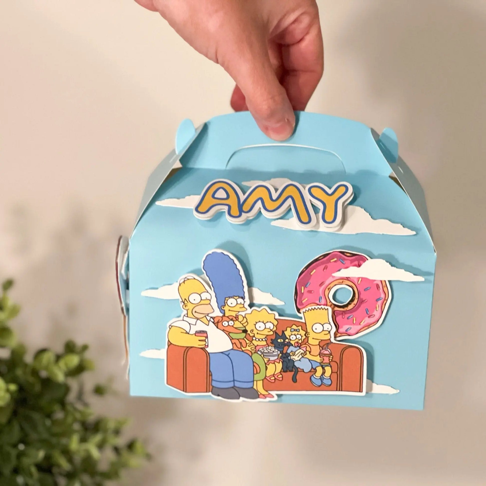 Simpsons Party Favor Box, Simpsons Party Decorations, Simpsons Birthday Theme, Simpsons Treat Box, Simpsons Goody Box Mi tienda