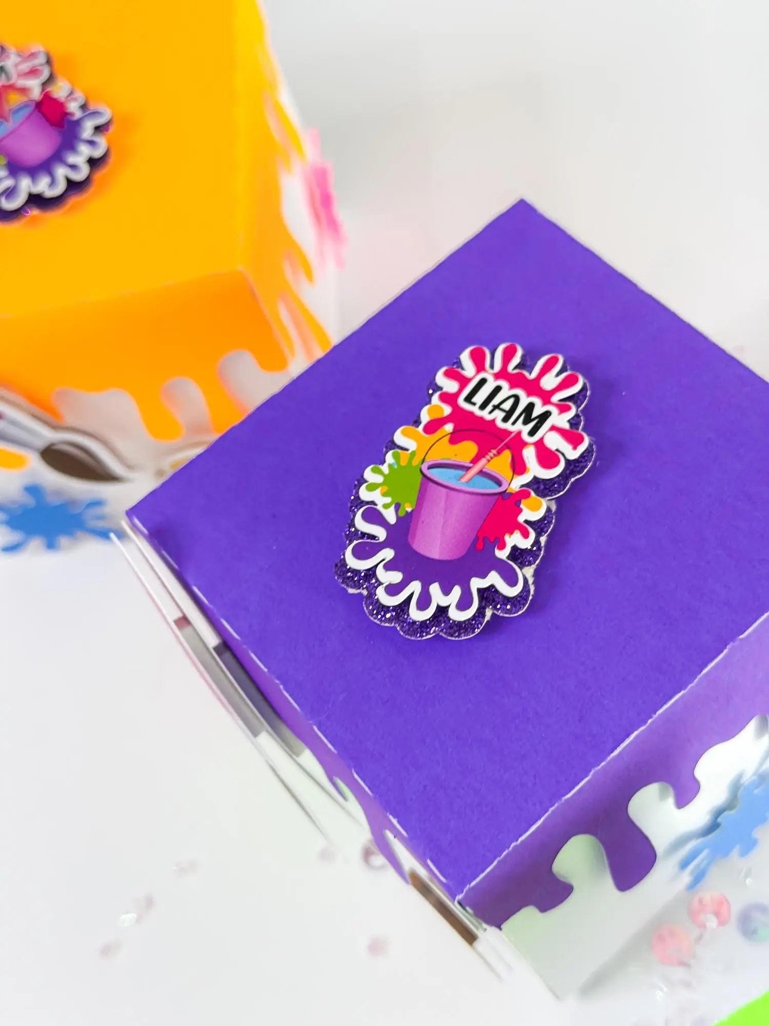 Paint Bucket Favor Box | Personalized Art Party Candy Holder for Kids | Painting Party Favor - Set of 6 Mi tienda