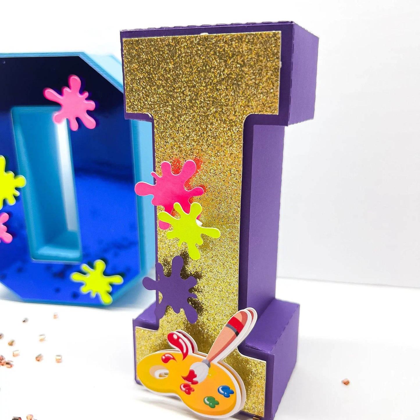 Art Party 3D Letters, Art Party Decorations, Art Birthday Party, Customized Letters, Paint Party, Artist Party Supplies Mi tienda