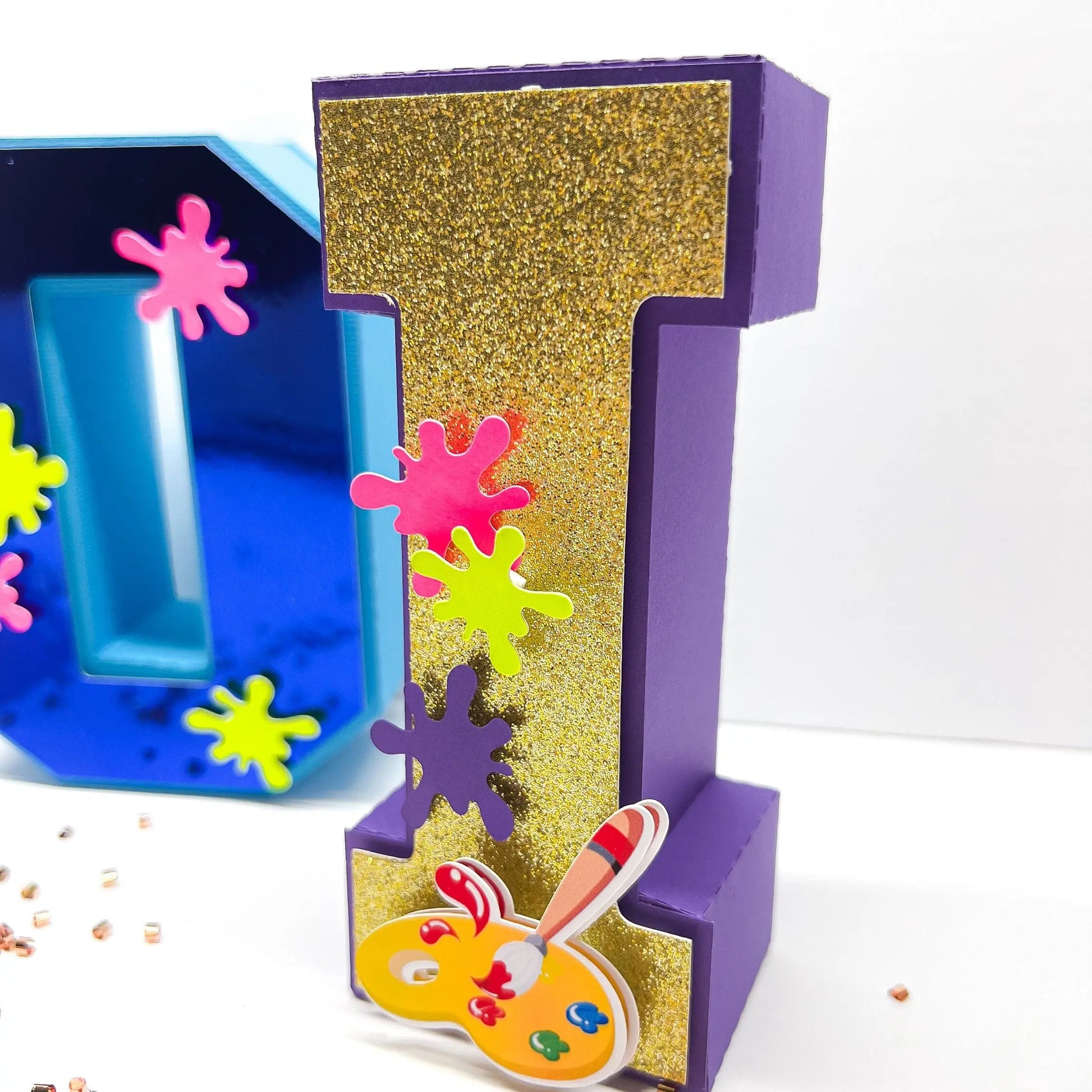 Art Party 3D Letters, Art Party Decorations, Art Birthday Party, Customized Letters, Paint Party, Artist Party Supplies Mi tienda