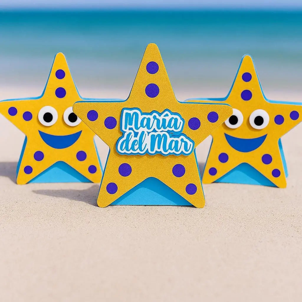 Starfish Treat Boxes | Under the Sea Party Favors | Kids Birthday or Baby Shower Decor Mi tienda