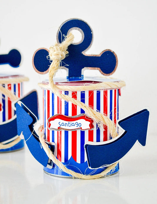 Anchor Mini Pringles Favors – Nautical Baby Shower Party Favors, Ahoy It’s a Boy, Sailor Theme Edible Keepsakes Mi tienda