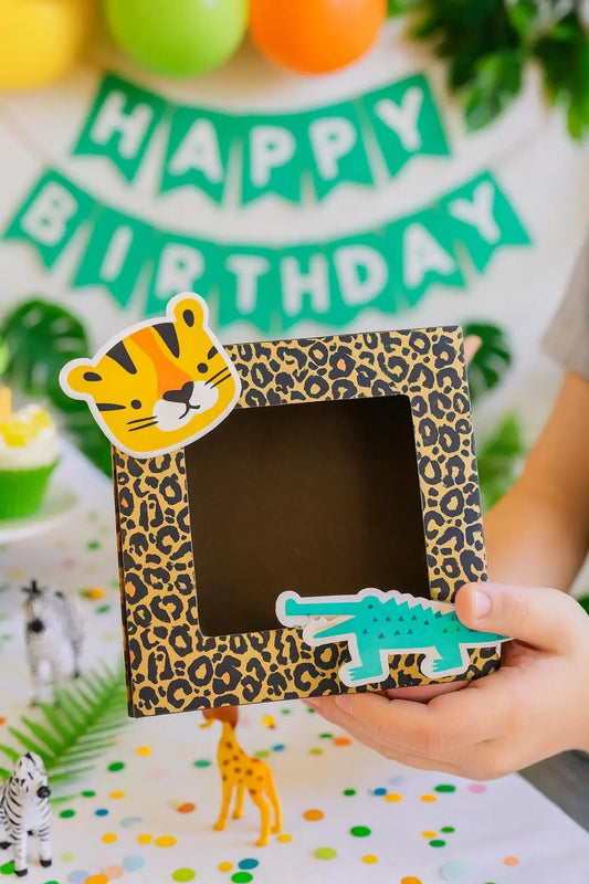 Zoo Animal Photo Frame Favor | Jungle Safari Keepsake for Kids Mi tienda