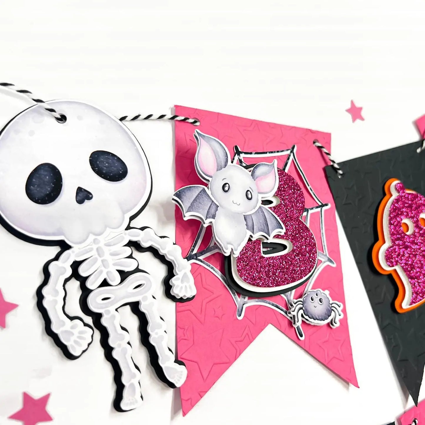 Pink Halloween Banner Ghost Party Decoration Happy Boo Day Banner Pink Ghost Party Girl Halloween Birthday Spooky Halloween Theme Party Mi tienda