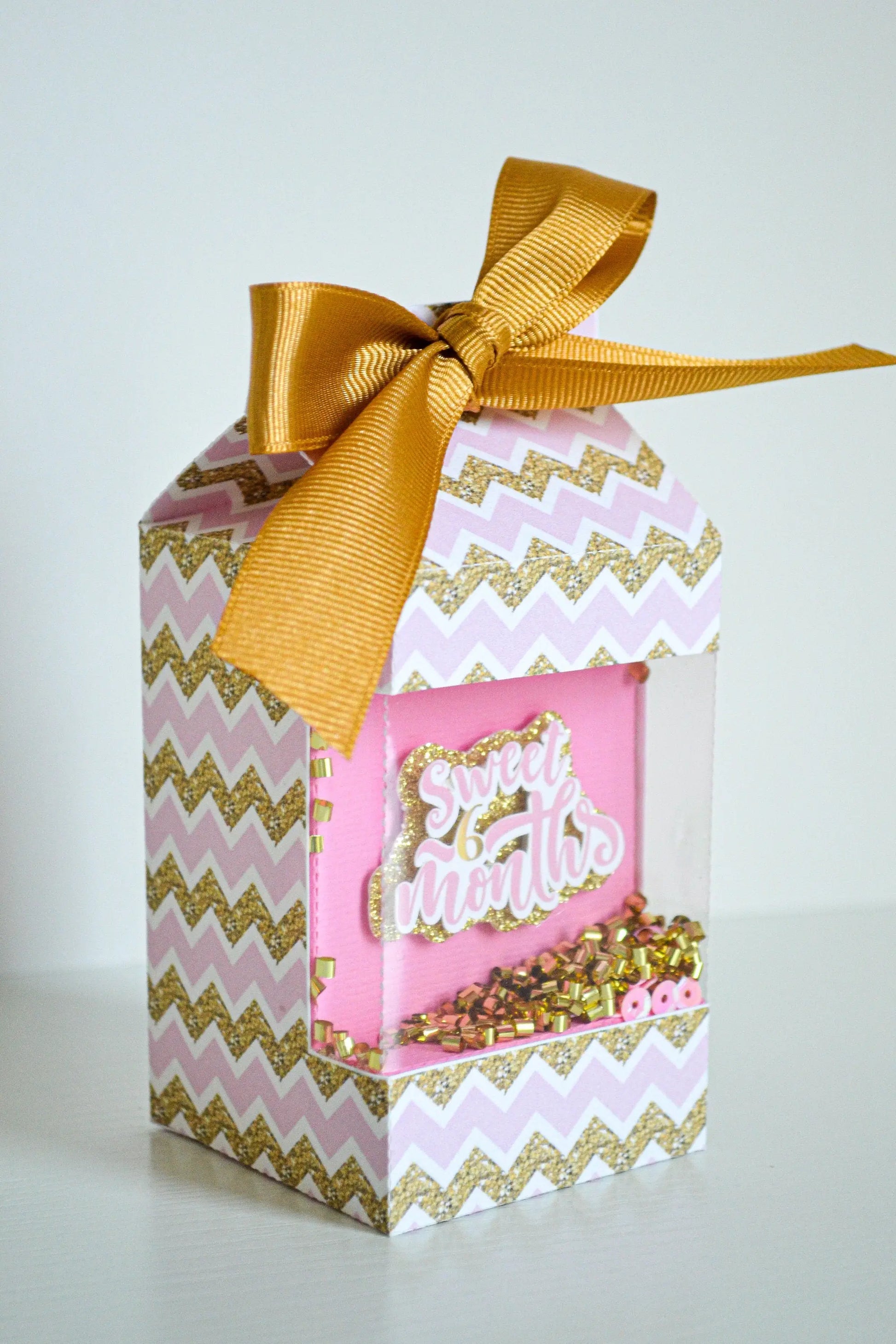 Half Birthday Girl Party Bundle – Pink and Gold Decor, 3D Name Letters, Favor Boxes & Hershey’s – 6 Month Celebration Kit Mi tienda