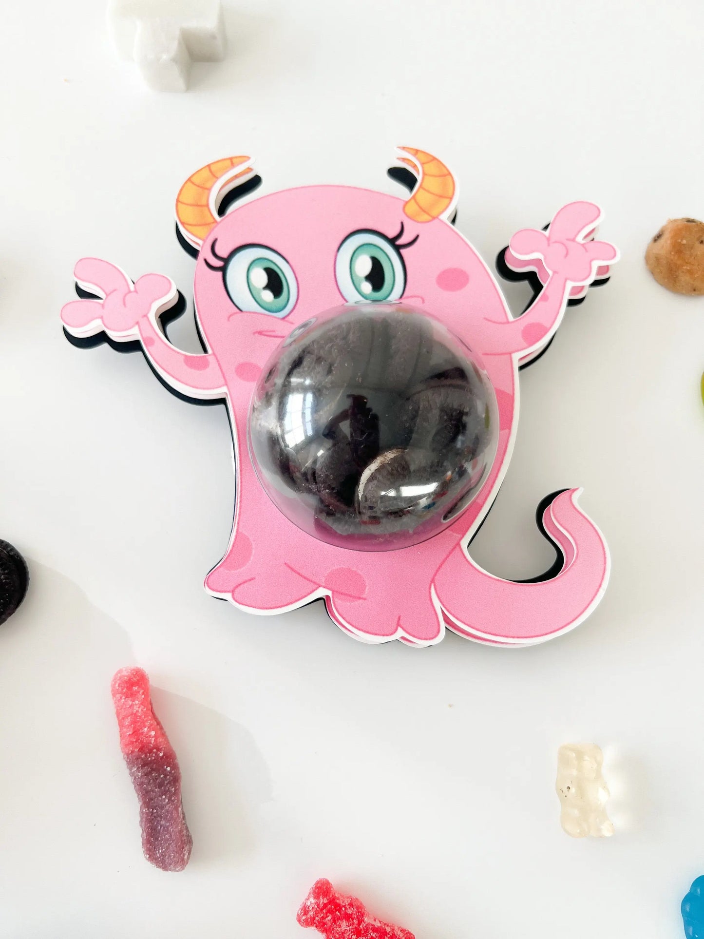 Cute Little Monsters Halloween Candy Holder – Trick or Treat Box for Kids – Spooky Party Favor and Ornament Gift Mi tienda