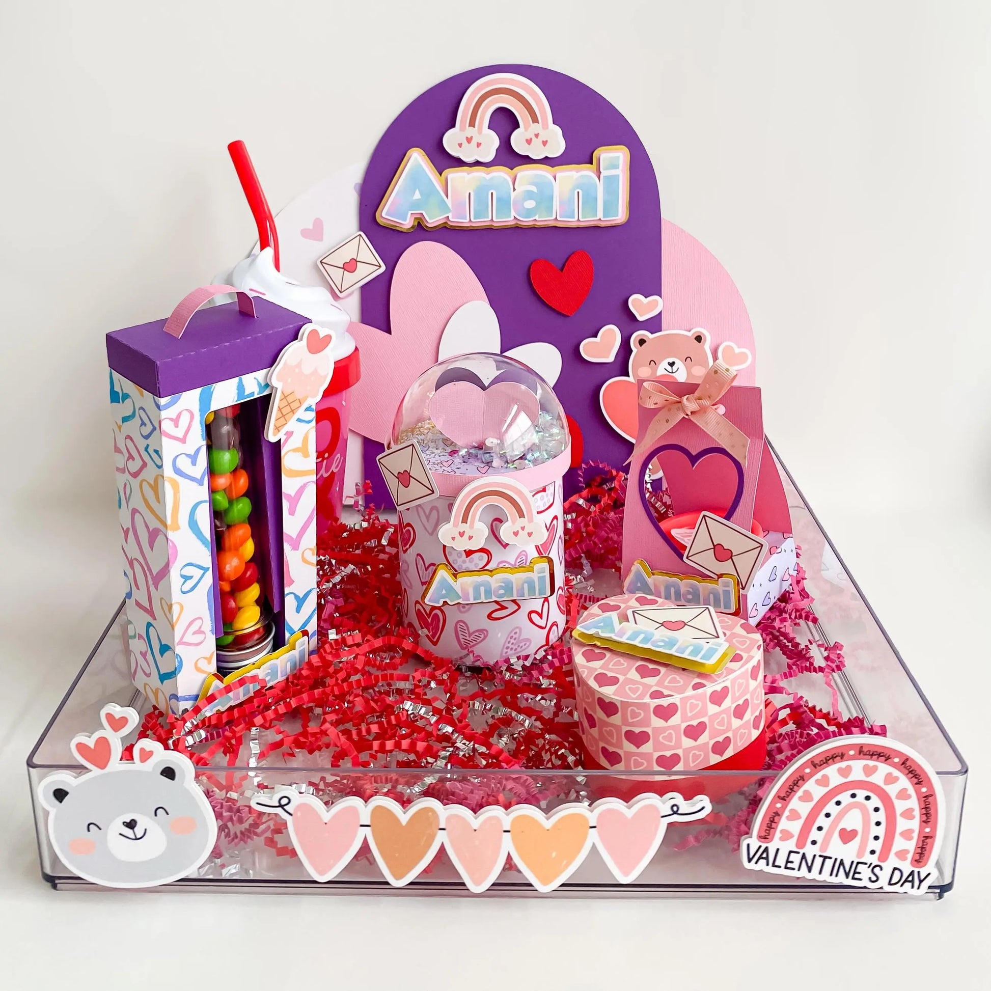 Personalized Besties Gift Tray - Soul Sister Gift Box - Custom Pringles, Candy Tube, Play-Doh Box, Favor Box & Photo Frame - Birthday Gift Mi tienda
