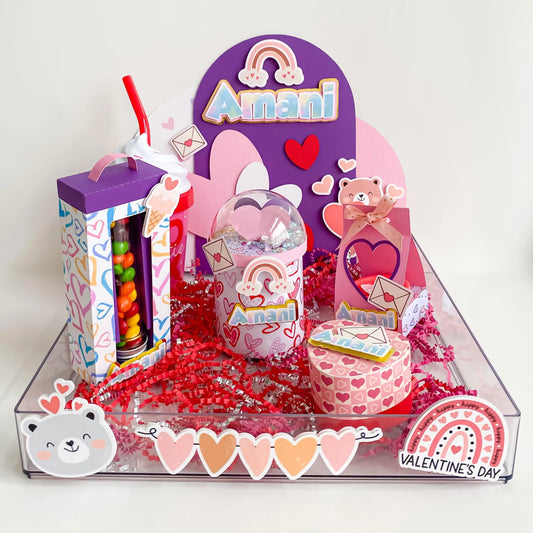 Personalized Besties Gift Tray - Soul Sister Gift Box - Custom Pringles, Candy Tube, Play-Doh Box, Favor Box & Photo Frame - Birthday Gift Mi tienda