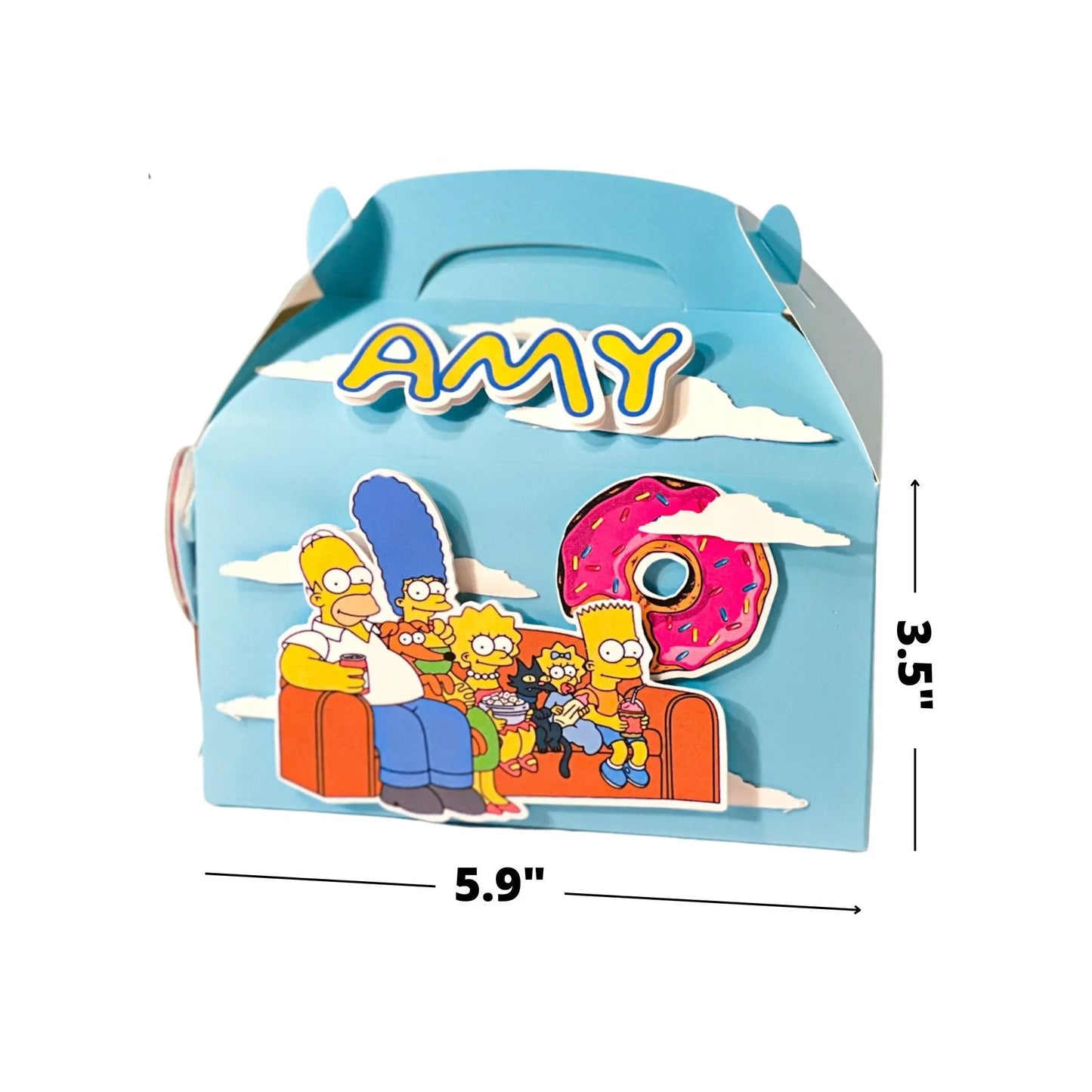 Simpsons Party Favor Box, Simpsons Party Decorations, Simpsons Birthday Theme, Simpsons Treat Box, Simpsons Goody Box Mi tienda