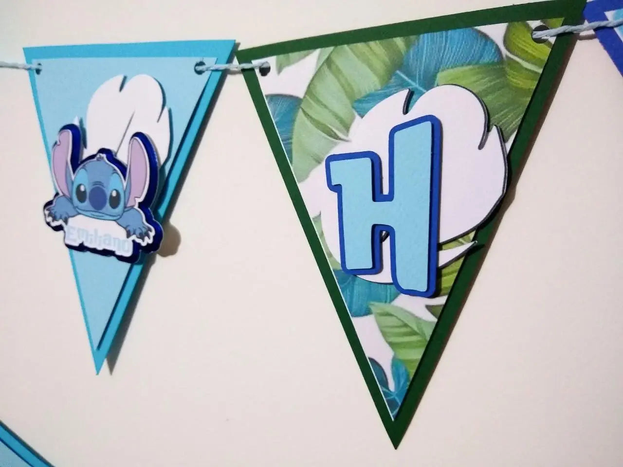 Stitch Happy Birthday Banner Stitch Theme Party Decorations Lilo and Stitch Theme Party Decor Birthday Banner Lilo and Stitch Banner Mi tienda