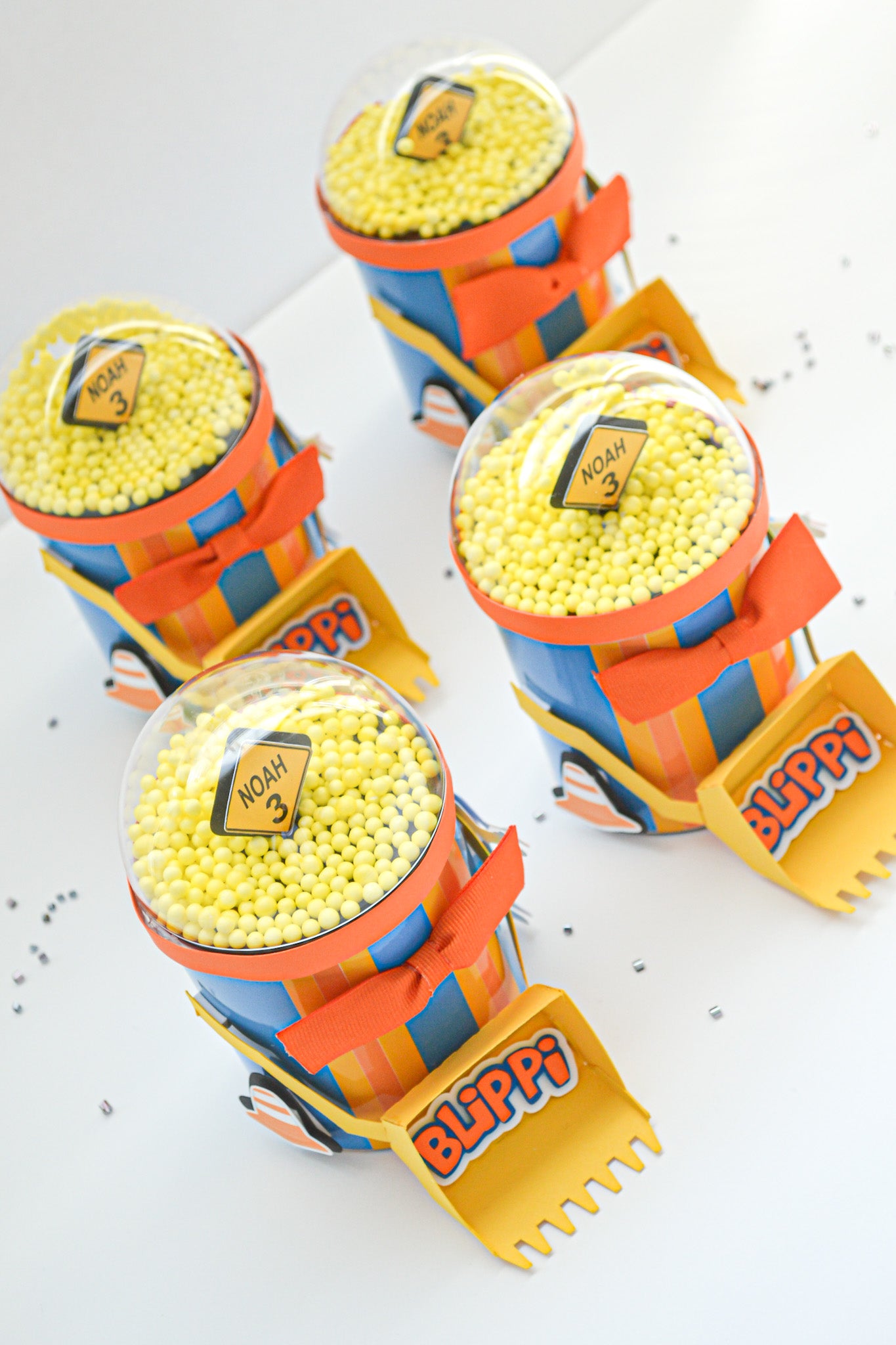 Blippi Construction Party Favor – Custom Mini Chip Can Labels