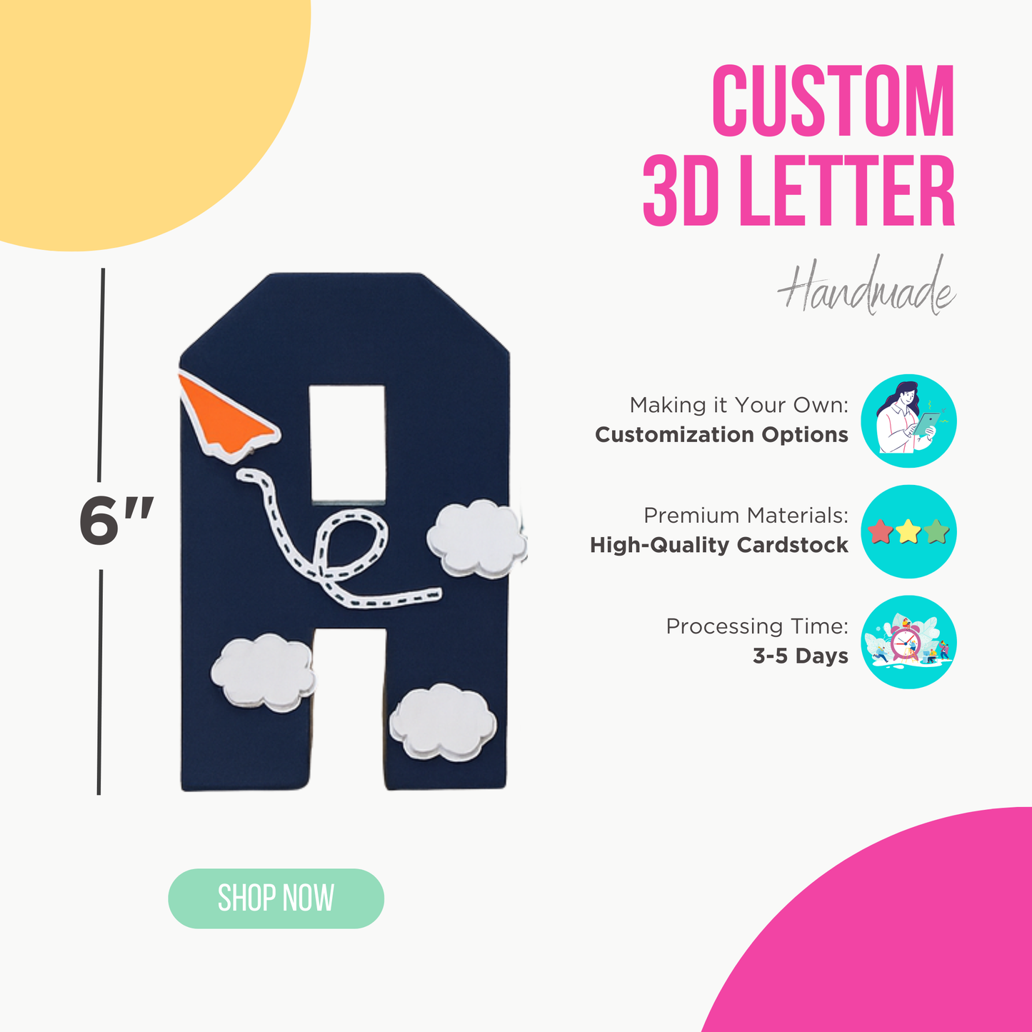 Custom 3D Letters & Numbers – Personalized Party Centerpieces