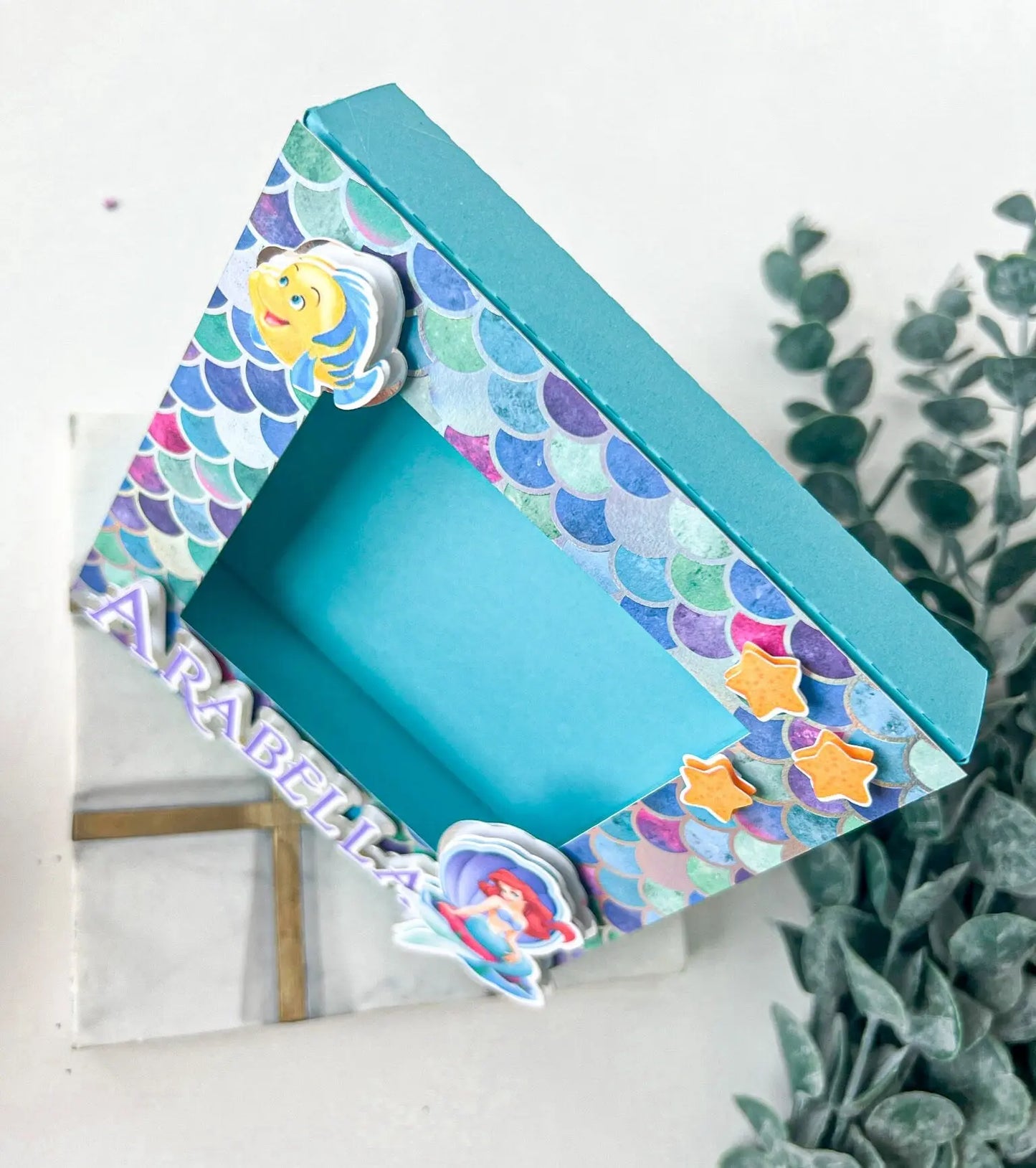 Personalized Mermaid Photo Frame | Little Mermaid Party Favor Mi tienda