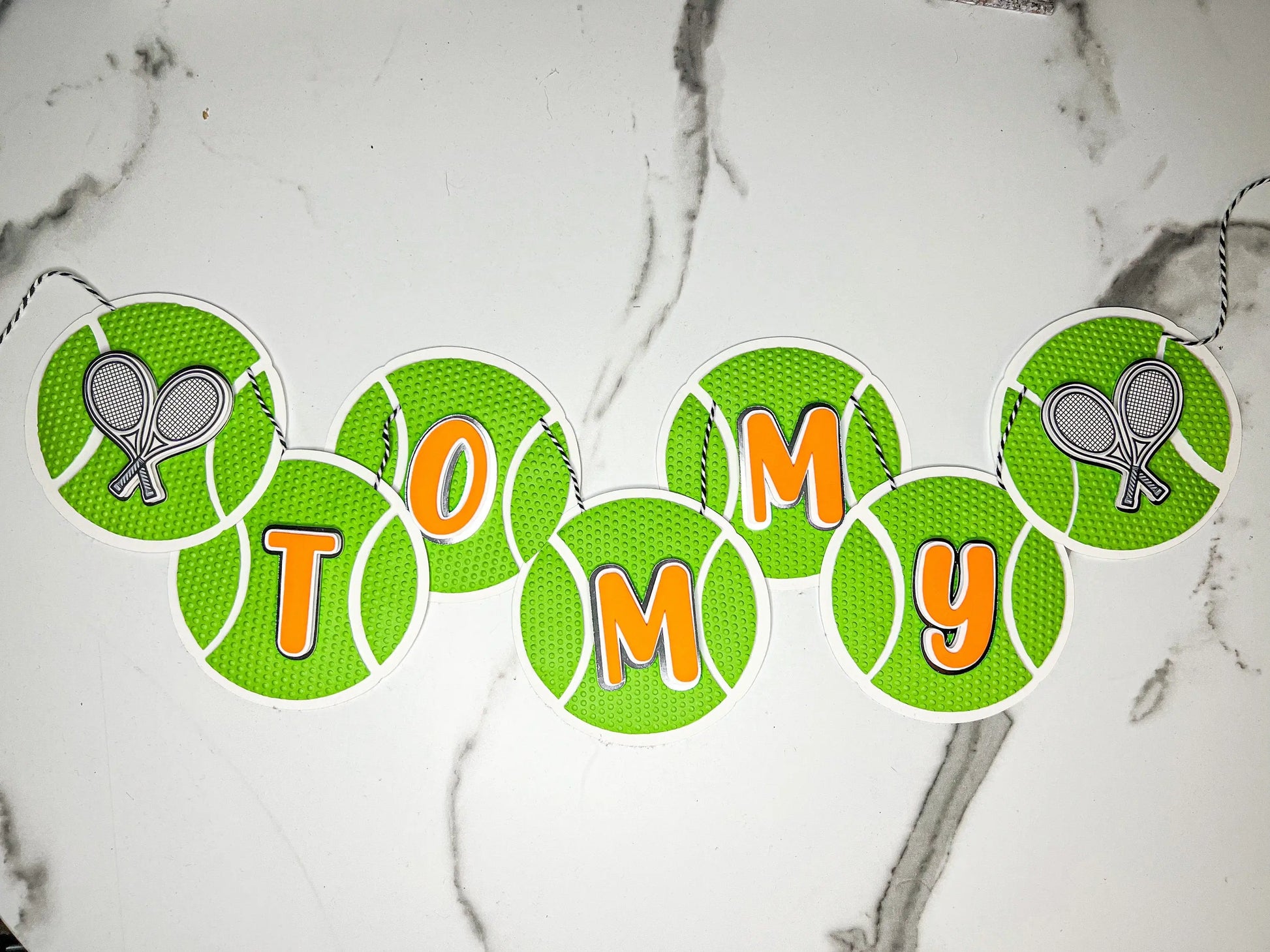 Tennis Birthday Banner, Tennis Party Decorations, Tennis Birthday Theme, Banner Flags Sports, Tennis Ball,Sports Happy Birthday Banner Mi tienda
