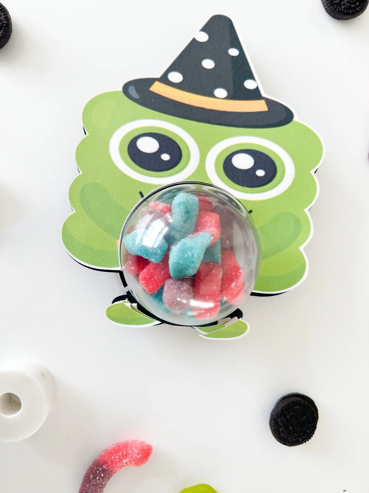 Cute Little Monsters Halloween Candy Holder – Trick or Treat Box for Kids – Spooky Party Favor and Ornament Gift Mi tienda