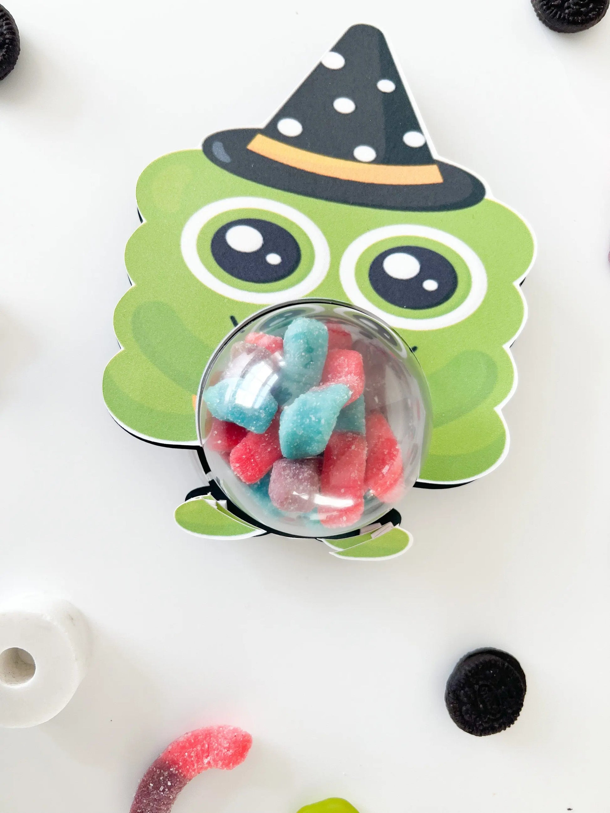 Cute Little Monsters Halloween Candy Holder – Trick or Treat Box for Kids – Spooky Party Favor and Ornament Gift Mi tienda