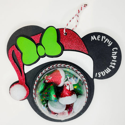 Mickey Mouse Christmas Ornament Candy Holder Christmas Gift for Kids Ornament Custom Minnie and Mickey Ornament Candy Gifts Mi tienda