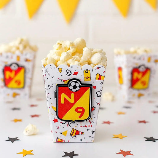 Soccer Popcorn Boxes – Personalized Snack Boxes for Kids’ Birthday Parties Mi tienda