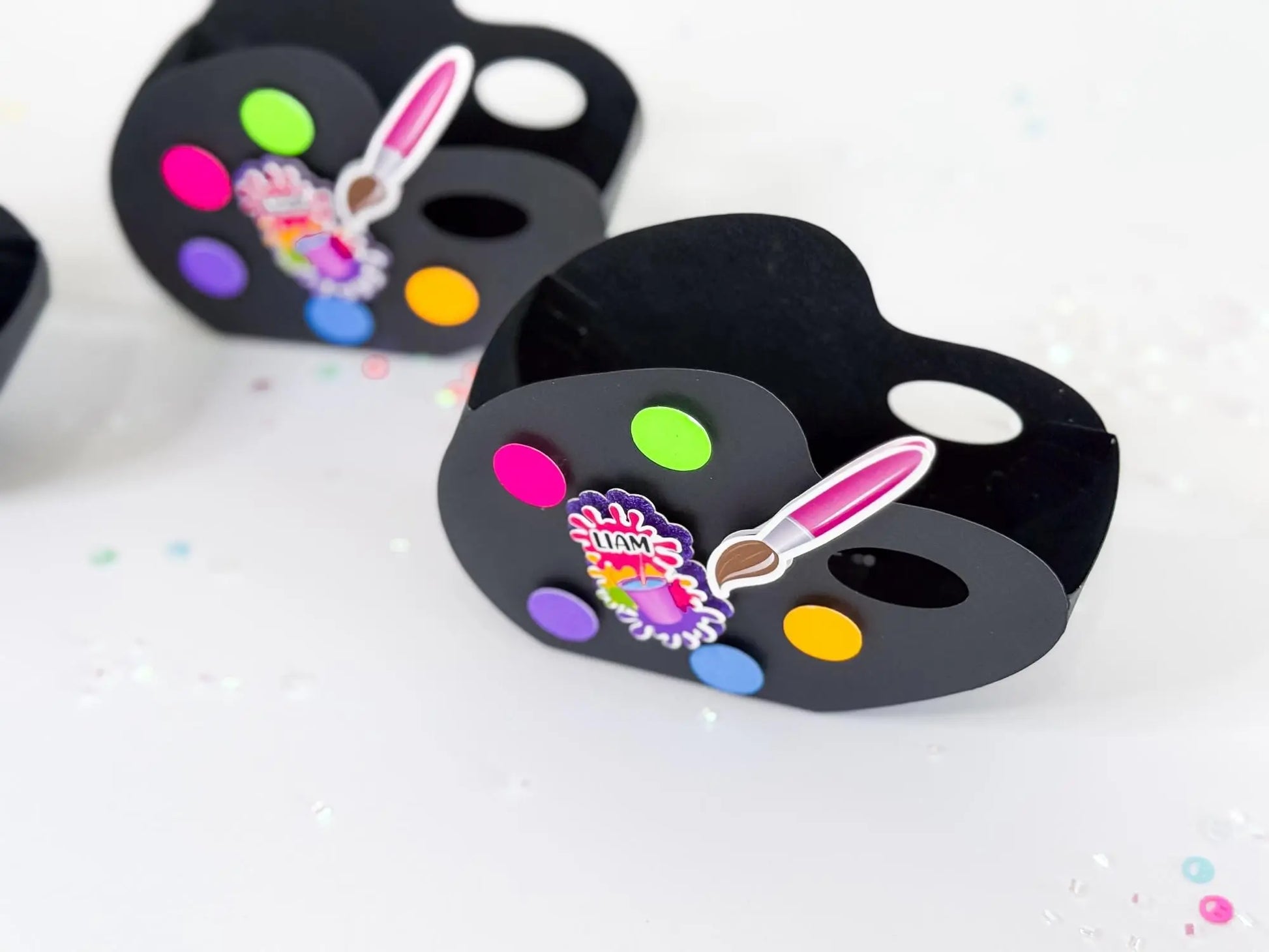 Color Swatch Favor Box | Art Party Candy Holder | Kids Paint Birthday Goodie Box | Set of 6 Mi tienda