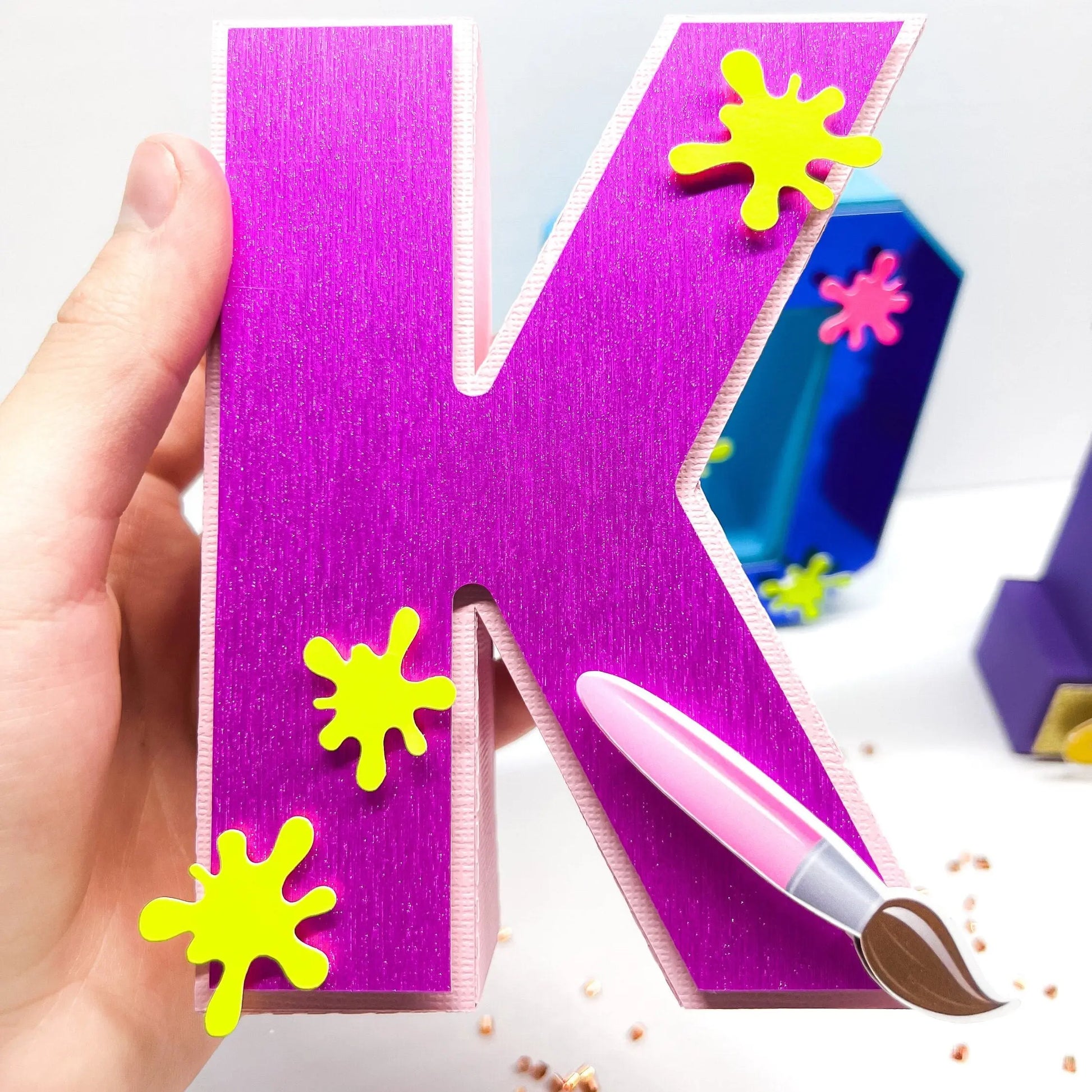 Art Party 3D Letters, Art Party Decorations, Art Birthday Party, Customized Letters, Paint Party, Artist Party Supplies Mi tienda