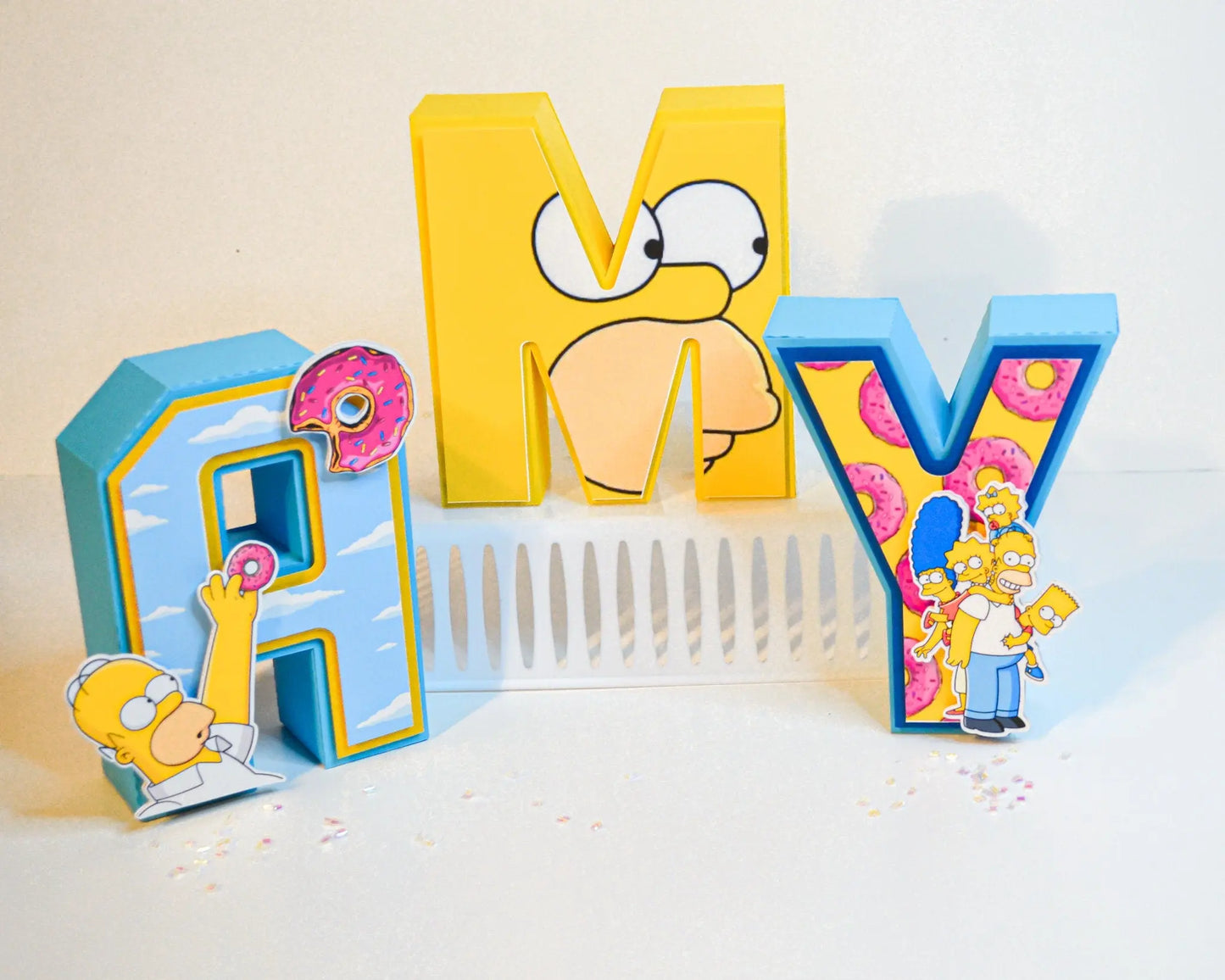The Simpsons Birthday Party Kit – Banner, 3D Name Letters, Coloring Books & Hershey’s – Cartoon Theme Party Supplies Mi tienda