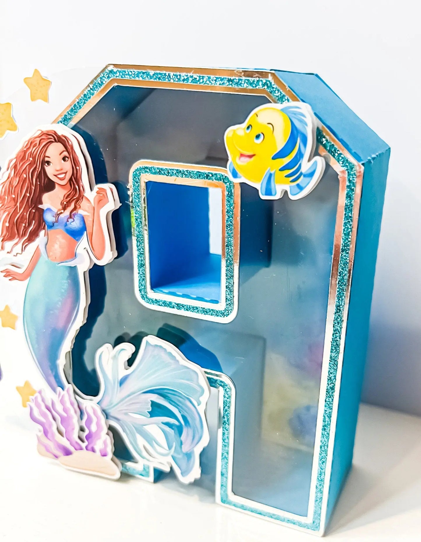 Personalized Little Mermaid 3D Letters | Ariel Inspired Party Decorations | Custom Mermaid Birthday Table Decor | Mermaid Theme Name Sign Mi tienda