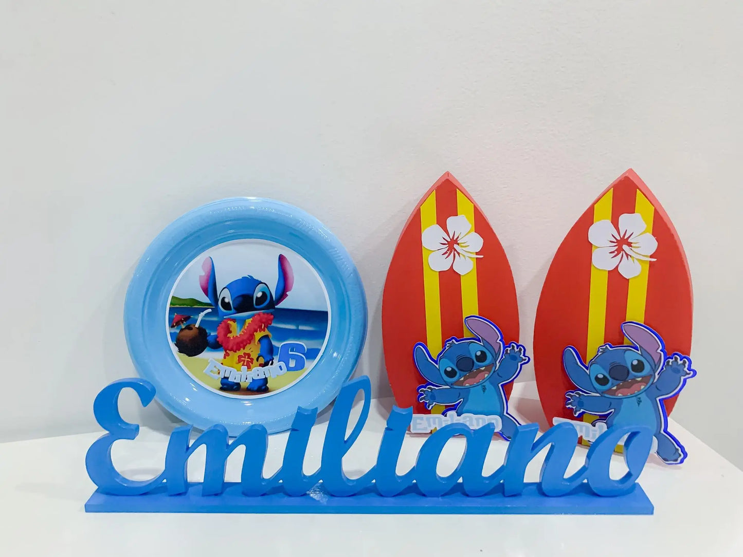 Stitch Favor Box – Custom Table Surf with Stitch & Child’s Name – Lilo and Stitch Birthday Party Favor – Personalized Party Box for Kids Mi tienda