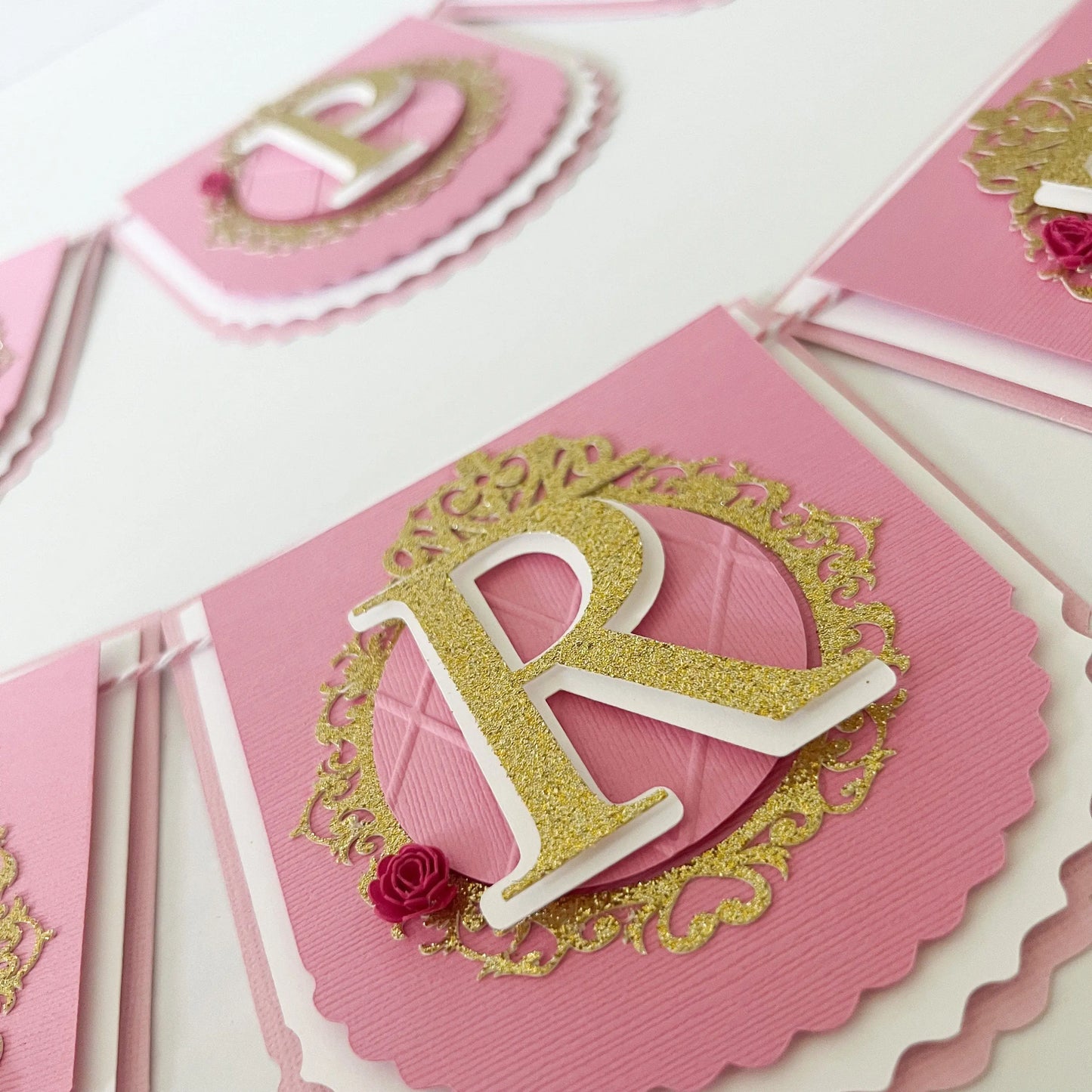Princess Happy Birthday Banner Sleeping Beauty Party Decorations Aurora Birthday Banner Disney Princess Aurora  Pink and Gold Theme Party Mi tienda