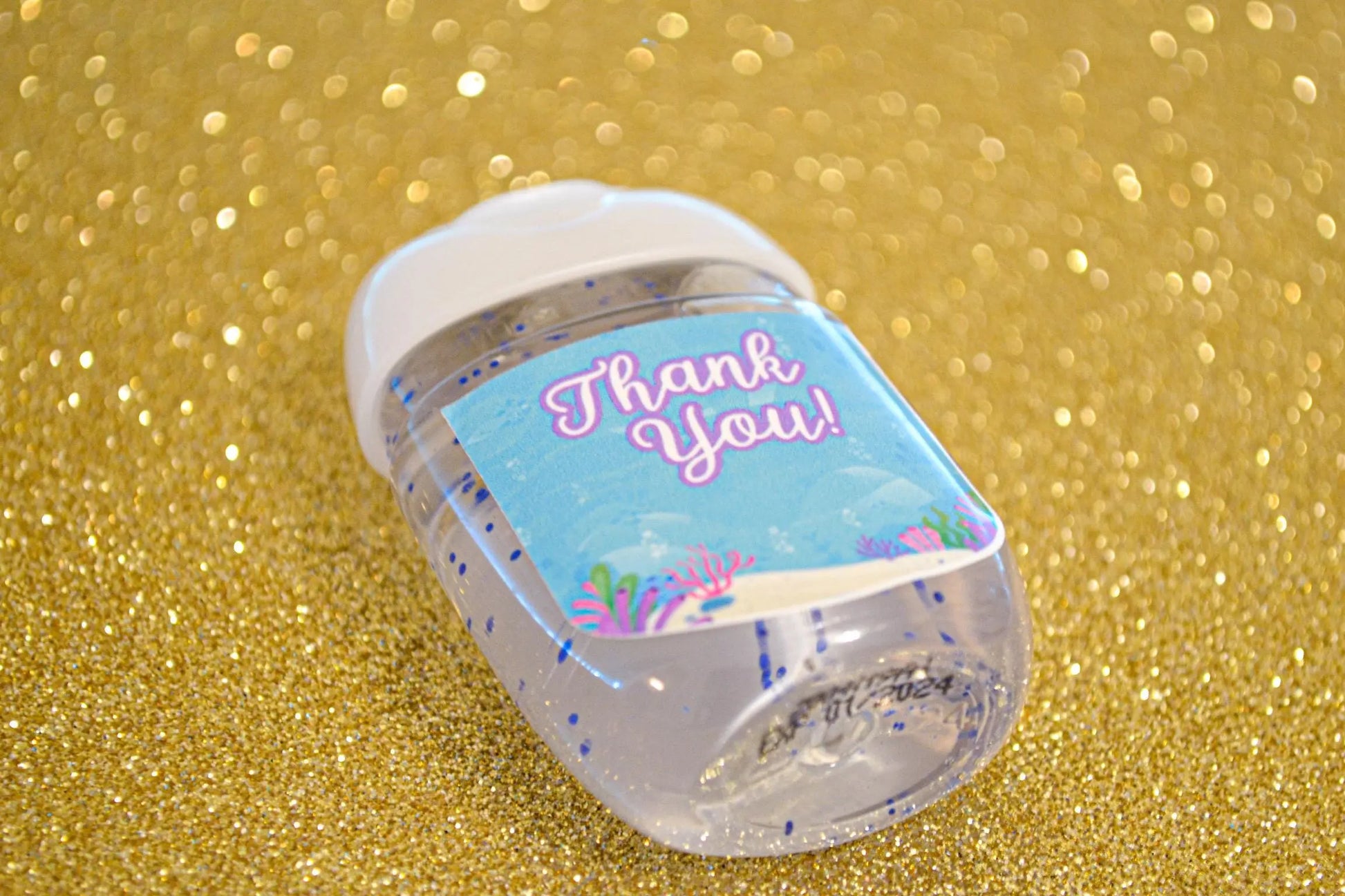 Under The Sea Sanitizer Favors | Mermaid Baby Shower Favors with Custom Label & Box, Nautical Party Favors, Beach Theme, Personalized Gift Mi tienda