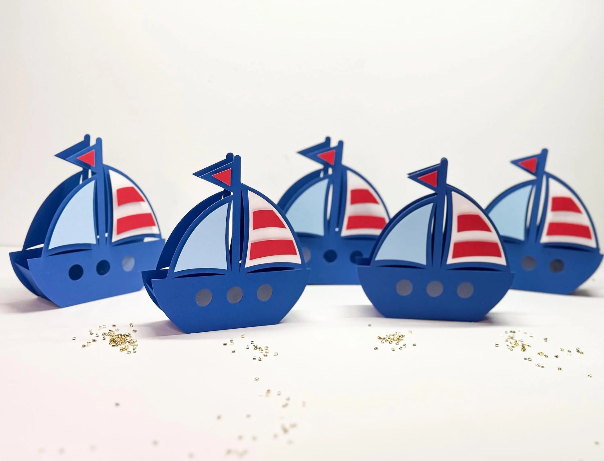 Personalized Nautical Candy Box - Sailboat Party Favor - Anchor Baby Shower Gift - Ahoy It’s a Boy Decoration - Nautical Party Favor Mi tienda