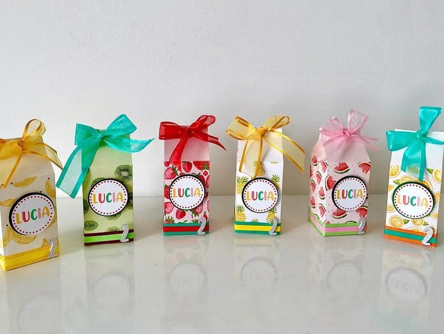 Twotti Frutti Party Favor Boxes - Fruit Birthday Favors - Tutti Frutti 2nd Birthday Decorations - Summer Fruit Party Supplies Mi tienda