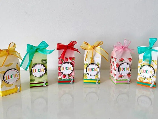 Twotti Frutti Party Favor Boxes - Fruit Birthday Favors - Tutti Frutti 2nd Birthday Decorations - Summer Fruit Party Supplies Mi tienda