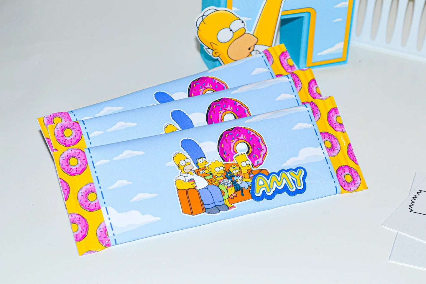 The Simpsons Birthday Party Kit – Banner, 3D Name Letters, Coloring Books & Hershey’s – Cartoon Theme Party Supplies Mi tienda