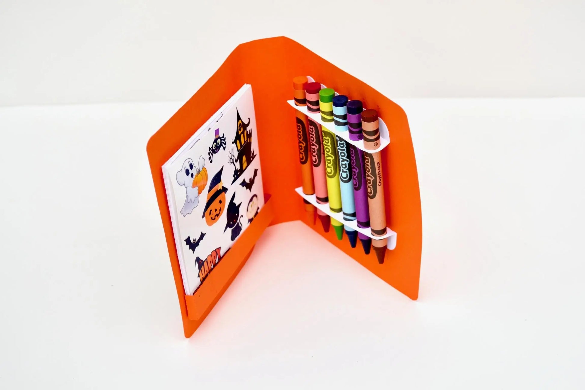 Orange Halloween Treat & Activity Box – Boys Party Favor Kit, School Halloween Gift, Craft Set Mi tienda
