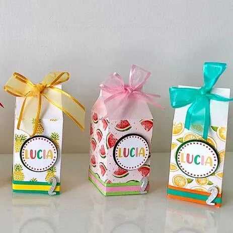 Twotti Frutti Party Favor Boxes - Fruit Birthday Favors - Tutti Frutti 2nd Birthday Decorations - Summer Fruit Party Supplies Mi tienda