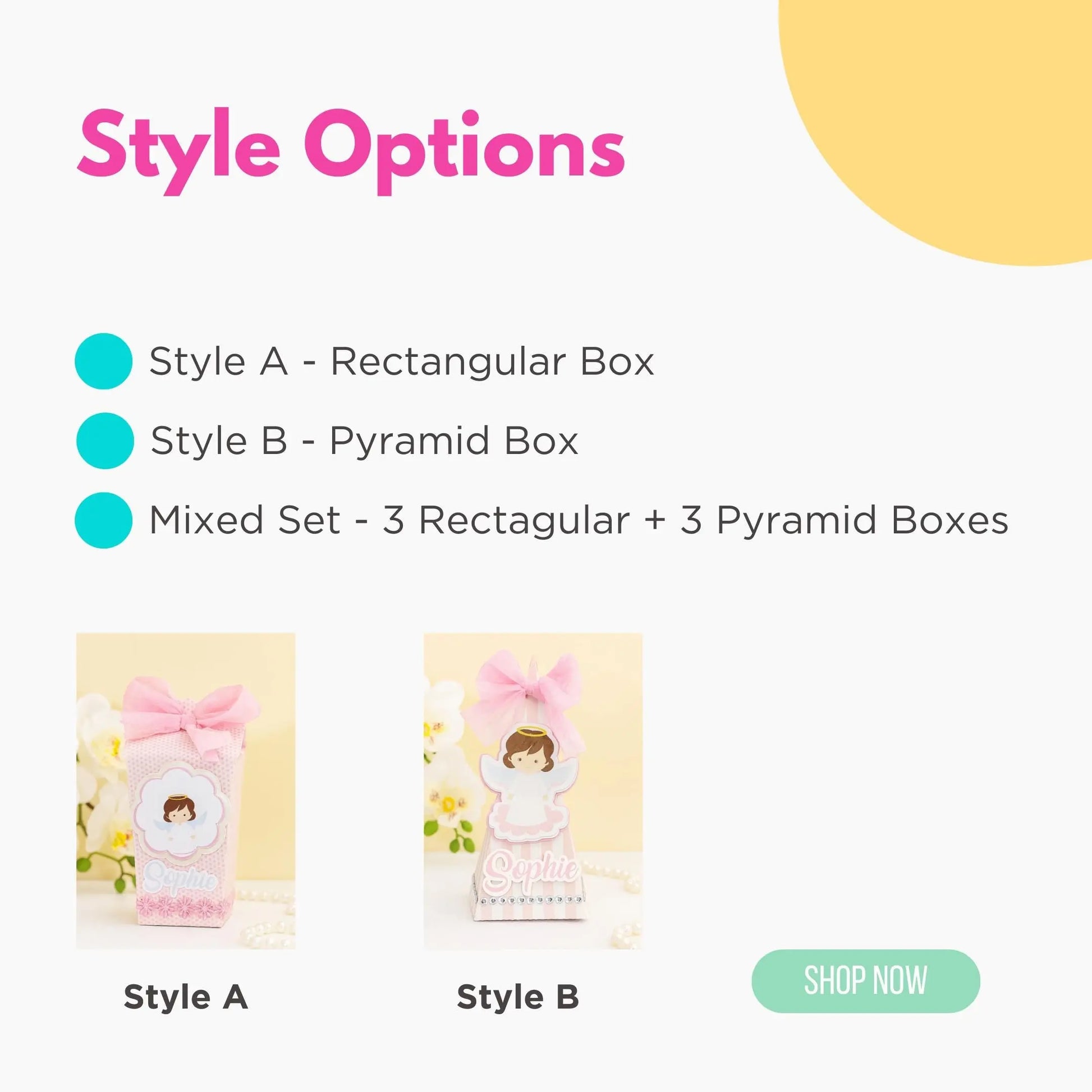 Angel Favor Boxes with Bows: Personalized Baptism, Christening, First Communion Mi tienda
