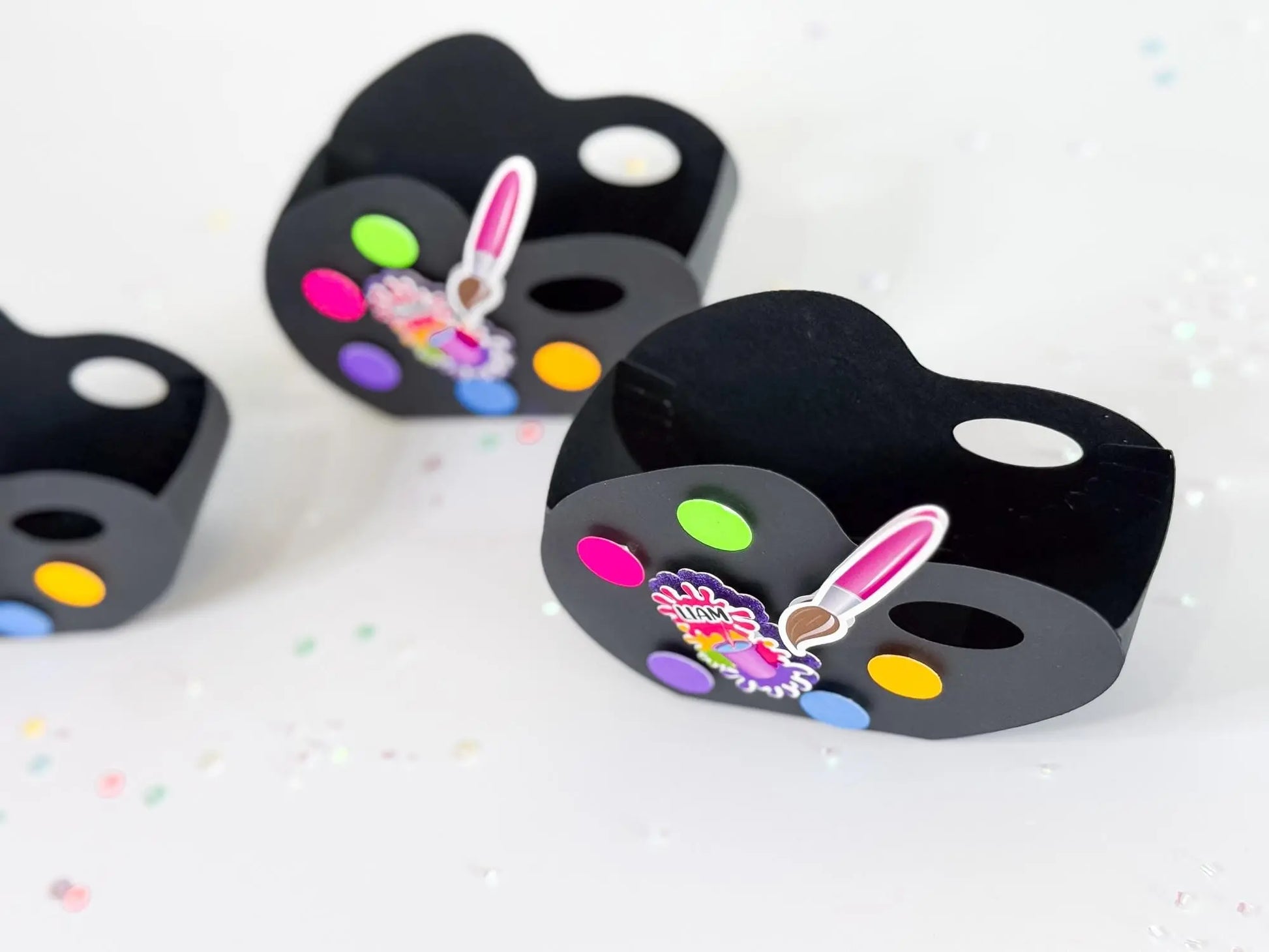 Color Swatch Favor Box | Art Party Candy Holder | Kids Paint Birthday Goodie Box | Set of 6 Mi tienda