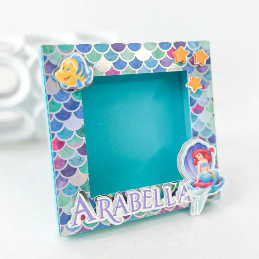 Personalized Mermaid Photo Frame | Little Mermaid Party Favor Mi tienda