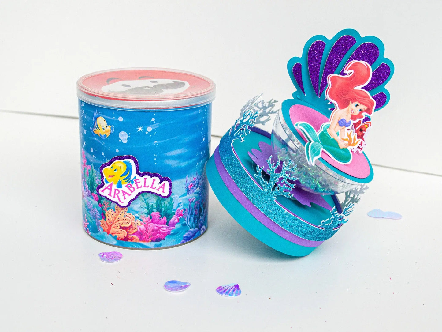 Little Mermaid Party Favors, Mermaid Party Decorations, Little Mermaid Birthday Decorations, Princess Decor, Mermaid Potatoes Chips Can Mi tienda