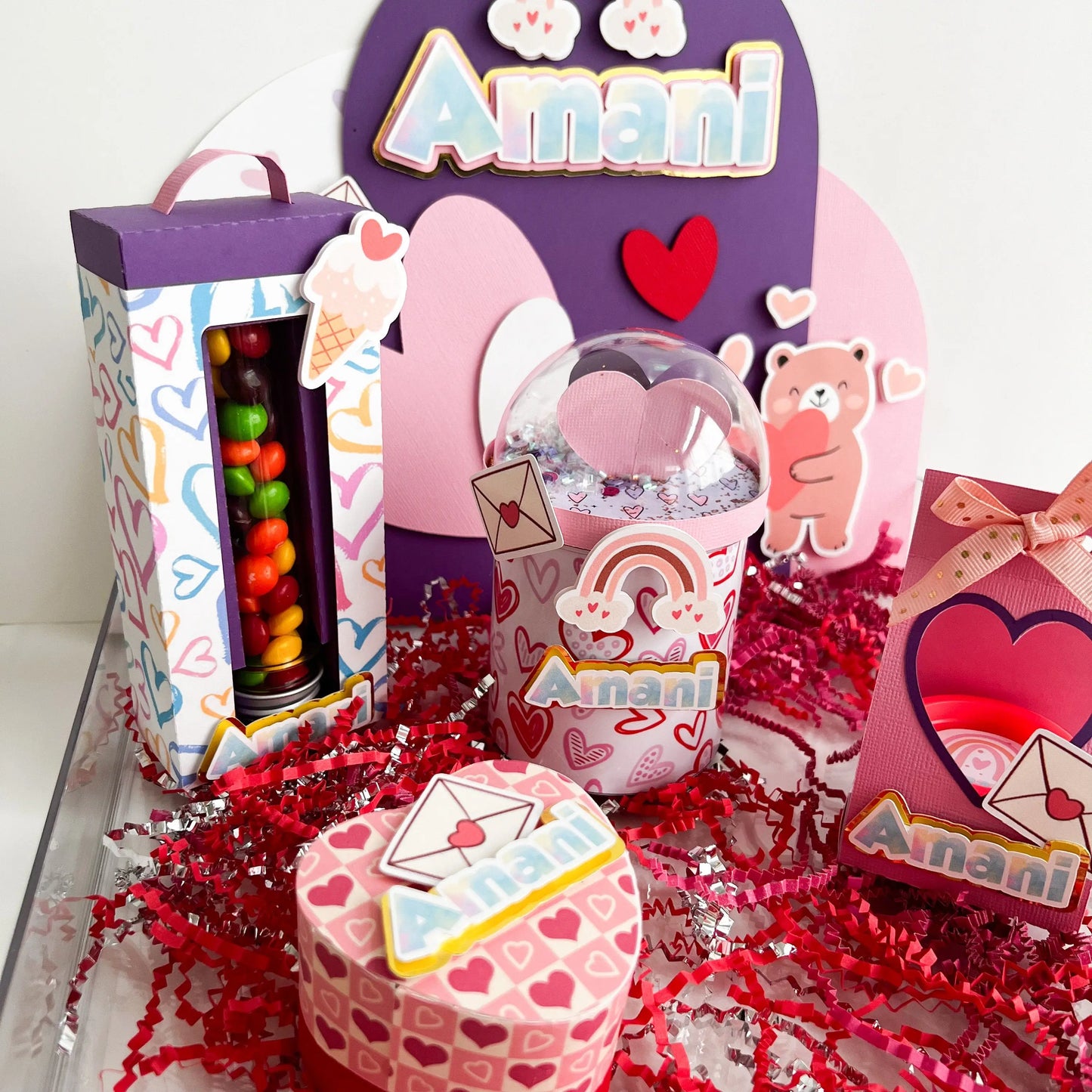 Personalized Besties Gift Tray - Soul Sister Gift Box - Custom Pringles, Candy Tube, Play-Doh Box, Favor Box & Photo Frame - Birthday Gift Mi tienda