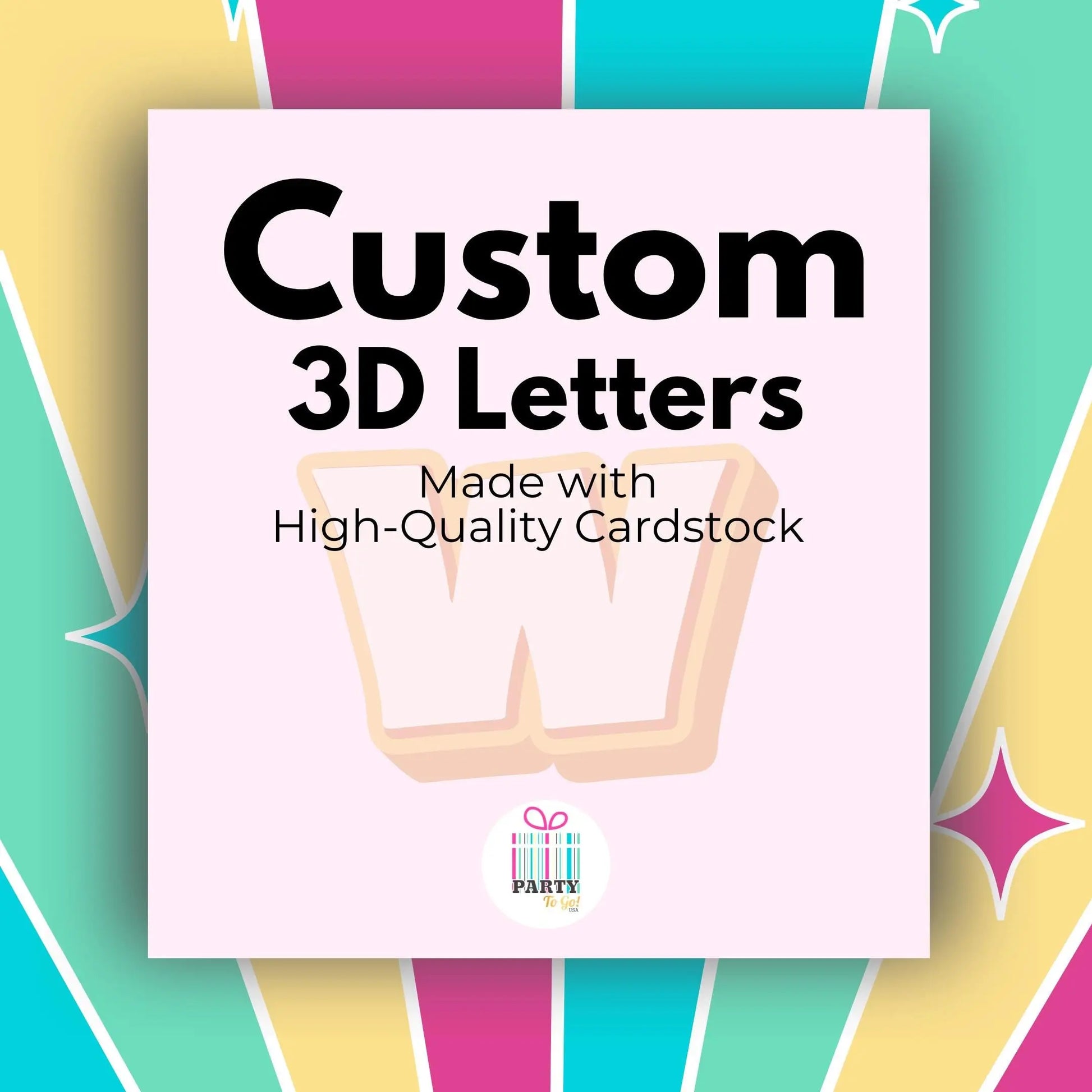 Custom 3D Letters & Numbers – Personalized Party Decor – Baby Shower, Birthday, Event Decor Centerpieces Mi tienda