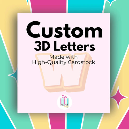 Custom 3D Letters & Numbers – Personalized Party Decor – Baby Shower, Birthday, Event Decor Centerpieces Mi tienda