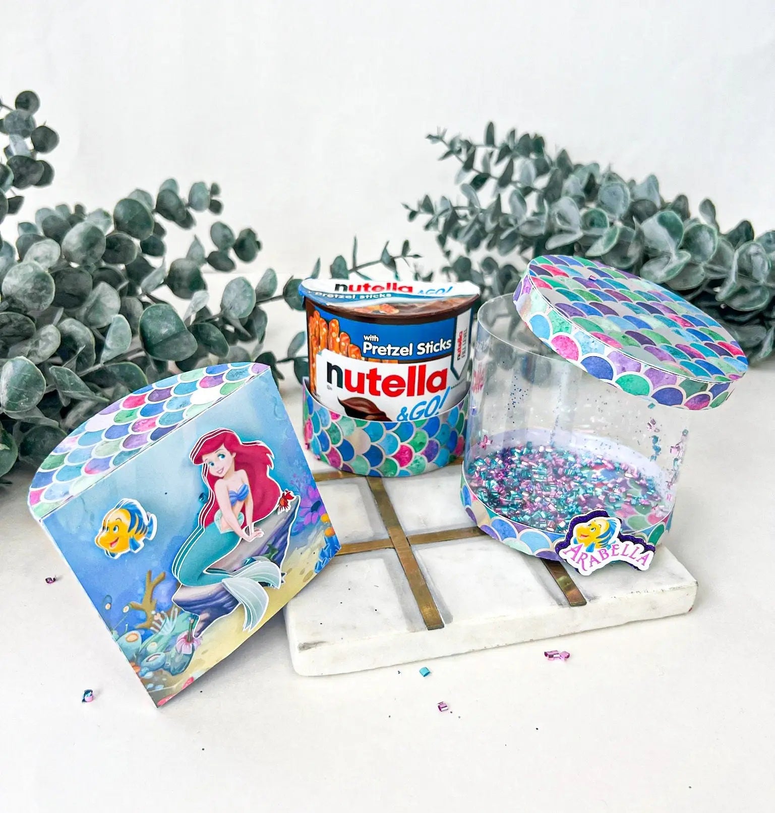 Little Mermaid Party Favors, Mermaid Party Decorations, Little Mermaid Birthday Decorations, Princess Decor, Mermaid Favors, Custom Nutella Mi tienda