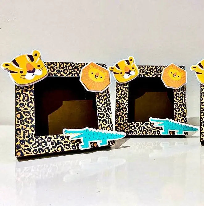 Zoo Animal Photo Frame Favor | Jungle Safari Keepsake for Kids Mi tienda