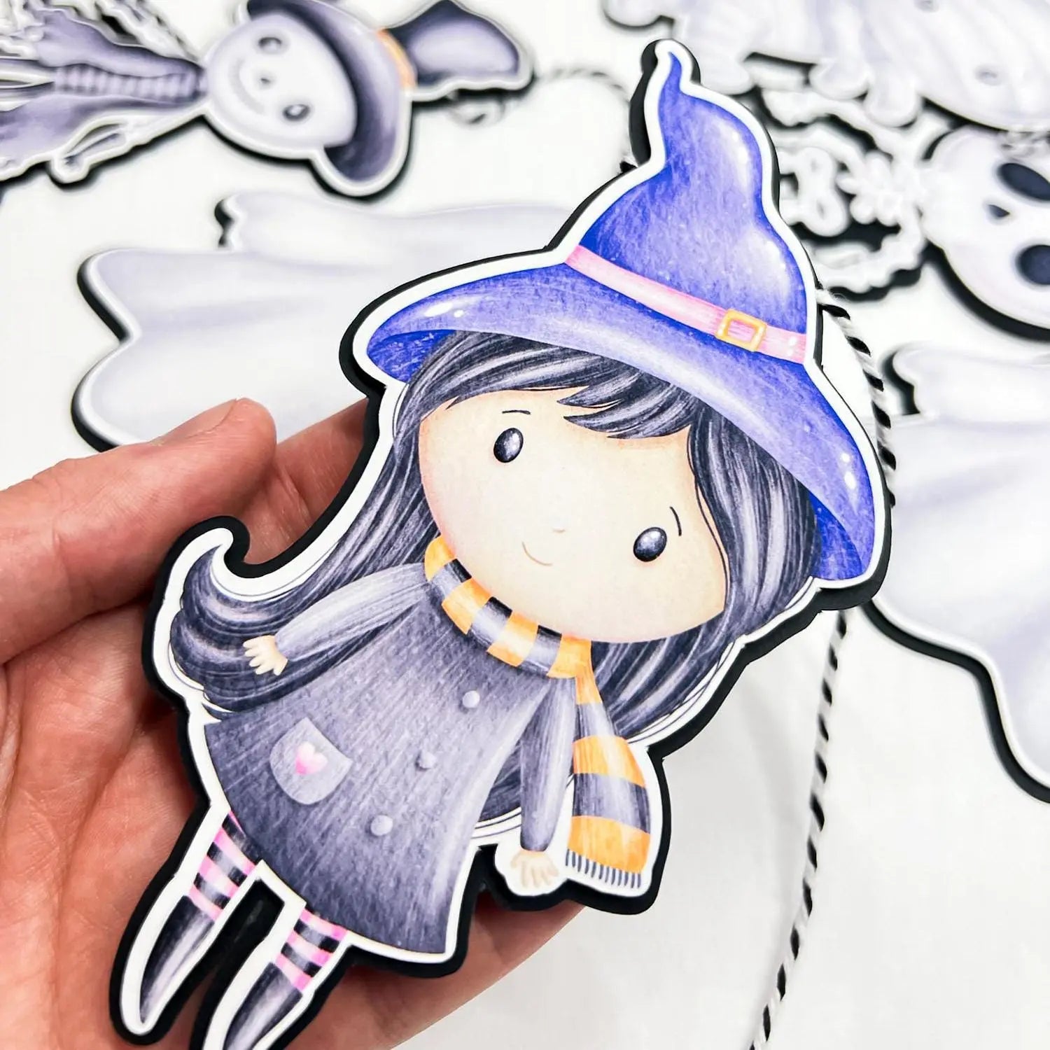 Halloween Ghost & Skeleton Garland – Cute Kids Halloween Banner, Spooky Party Bunting Mi tienda